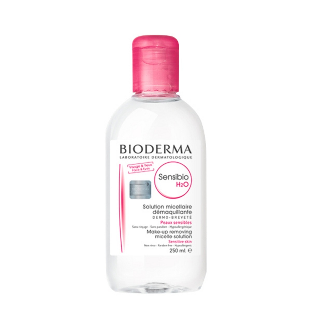 Bioderma Sensibio H2O Cleansing Water 250ml + Sebium H2O 250ml + Hydrabio Cream 5ml + Sensibio Gel Mussang 8ml