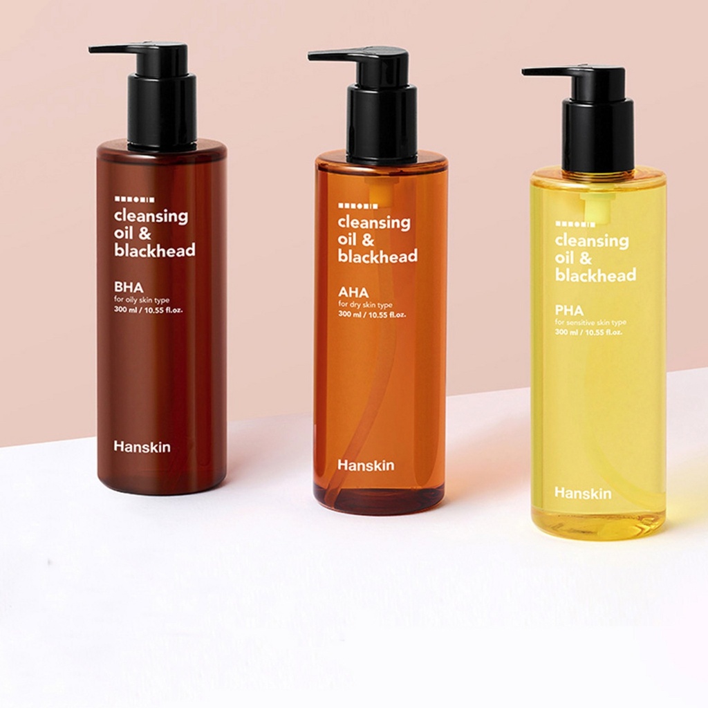 Hanskin Cleansing Oil & Blackhead PHA 300ml + Foam BHA 40ml