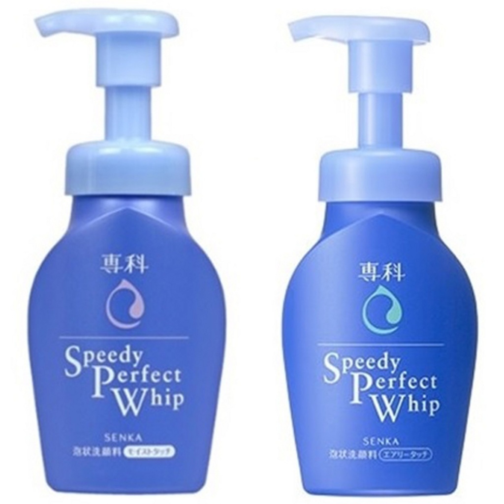 Senka Speedy Perfect Whip Moist Touch 150ml + Speedy Perfect Whip Airy Touch 150ml Cleansing Set