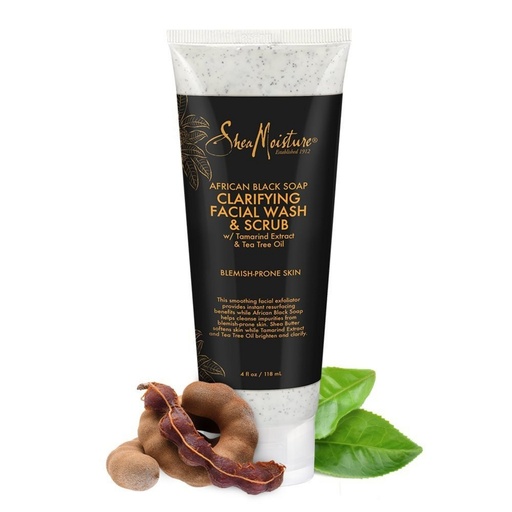 [SKU_R6B9_3A7QR] Shea Moisture African Black Soap Problem Skin Facial Wash & Scrub