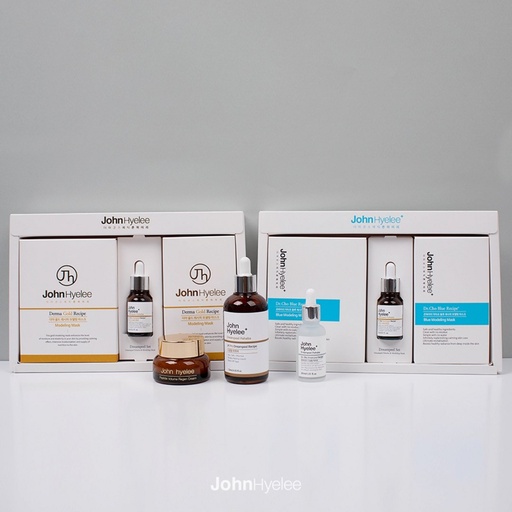 [SKU_2YABEVE_6D2YRR8] John Hiree Dream Peel Set (Gold) 4 Servings Peeling Dead Skin Care Soothing Modeling Pack Set Home Esthetic
