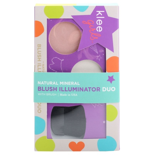 [SKU_1JBVJM_4RRYK0] Klee Girls Natural Mineral Blush & Illuminator Duo Laguna Wink