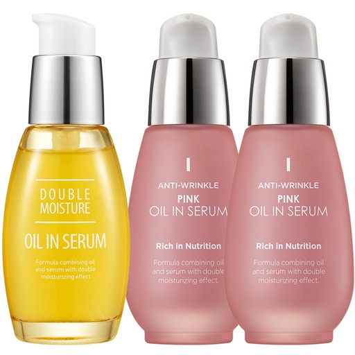 [SKU_2HW50CI_3SFL0JO] Charmzone Oil in Serum Double Moisture + Wrinkle Pink 2p Set