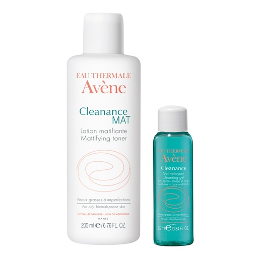 [SKU_2PR8NH3_4STECYJ] Avene Cleanance Matte Mattifying Toner 200ml + Cleanance Cleansing Gel 25ml