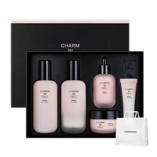 [SKU_39KS7E0_85V3UV9] Charmzone Charmincell Ritual Skin Care Set + Shopping Bag