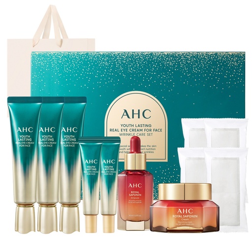 [SKU_332NNV8_7651MQV] AHC Youth Lasting Real Eye Cream for Face Wrinkle Care Set + Shopping Bag