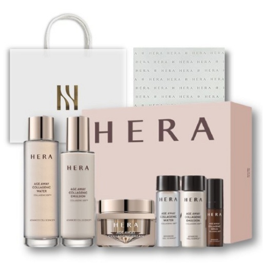 [SKU_3ASUQMT_8BP668D] Hera Ageaway Collagenic 3-piece Set Department Store Gift Wrap + Shopping Bag