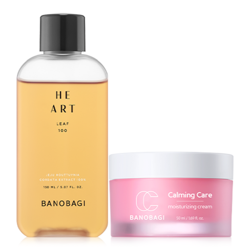 [SKU_2ZKIN34_6L37MTT] Banobagi Heart Lip Bag Essence 150ml + Calming Care Moisturizing Cream 50ml