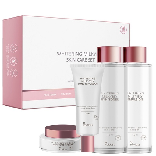 [SKU_343L0LQ_7BHTZ6M] Rocky's Whitening Milky Vely Skin Care Set of 4