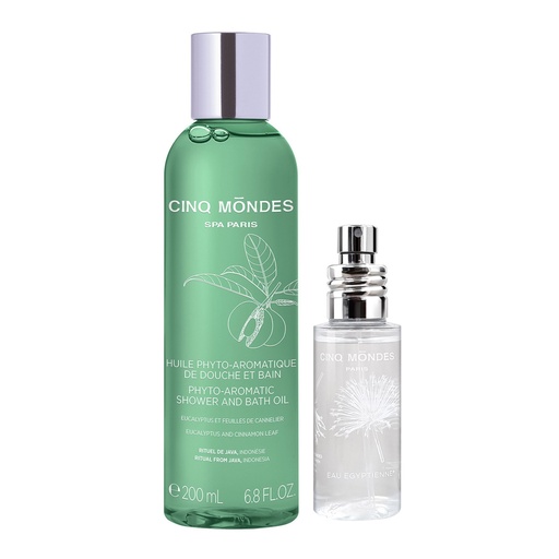 [SKU_2S58NBF_53STF5Q] Shankmonde Body Refresh - Phyto Aromatic Shower & Bath Oil (Java) 200ml + Ou Egyption 25ml