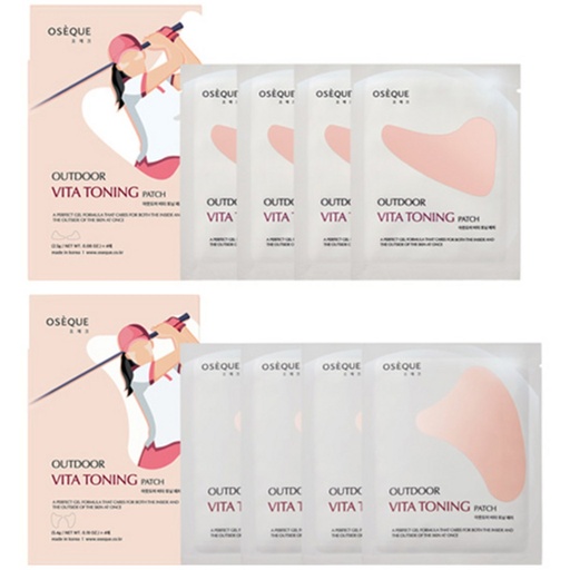 [SKU_37235ZV_7RVH5PM] OSEQUE Outdoor Vita Toning Patch Regular 4 times + Large 4 times Set