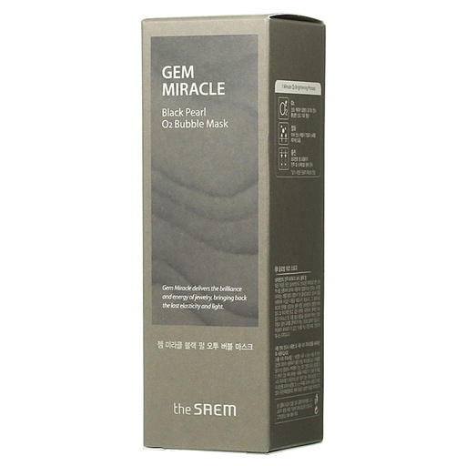 [SKU_L7DWC_26OJU3] The Saem Gem Miracle Black Pearl O2 Bubble Mask