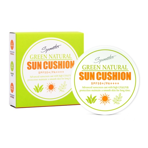 [SKU_3ZPIIS_COW5XF] Spometics Green Natural Sun Cushion SPF50+ PA++++