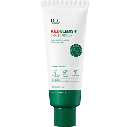 [SKU_2XTQT6S_6A5MWYH] Dr.G Vegan Red Blemish Cica S Cream 2X 70ml