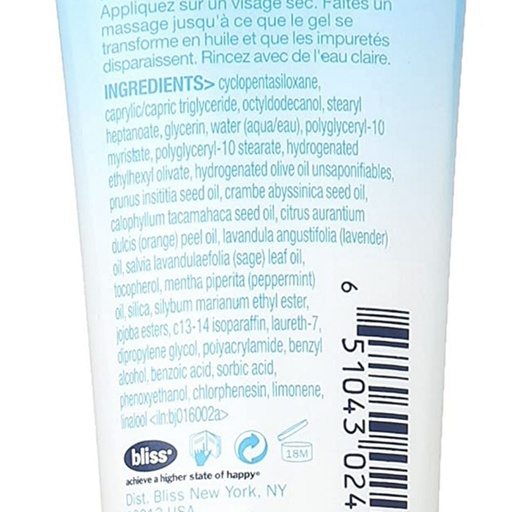 [SKU_22FMQV3_2HCL20M] Bliss Fabulous Makeup Melt Gel-to-Oil Cleanser