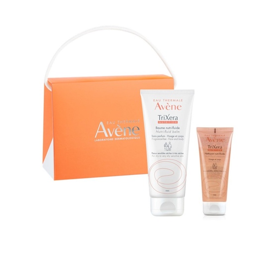 [SKU_2VDSJ3J_5TKPS2V] Avene Moisturizing Trixera Cleansing Gel 100ml + Fluid Trixera Balm 200ml Set