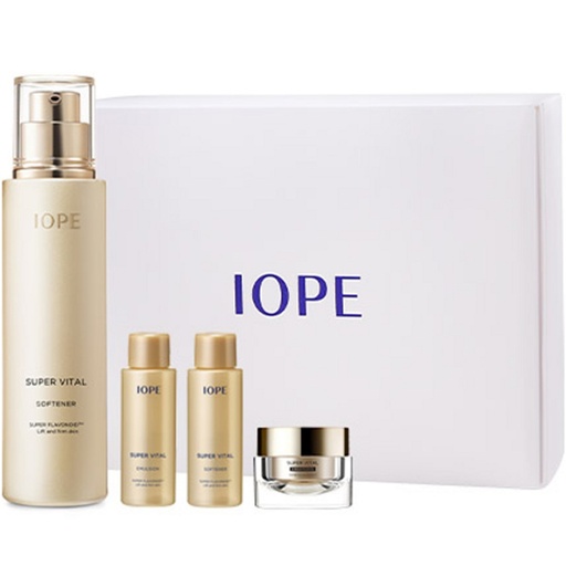 [SKU_3A3WOOX_88JOWUZ] IOPE Super Vital Softener 150ml + 18ml + Emulsion 18ml + Cream Rich 14ml Set