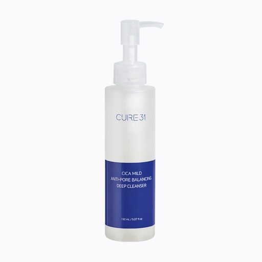 [SKU_RXVPME_1BL12M8] Cure31 Cica Mild Anti-pore Balancing Deep Cleanser 150ml