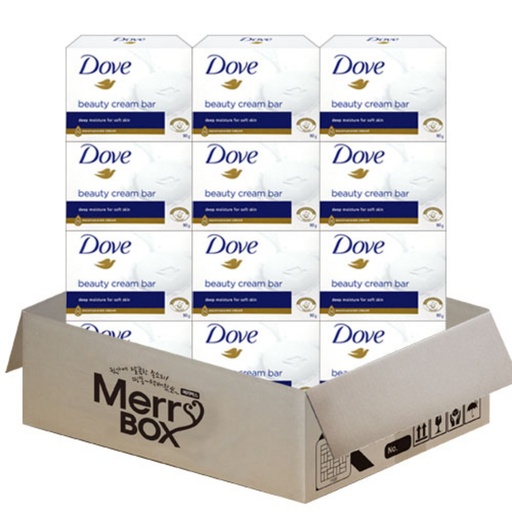 [SKU_3C0SWXK_8HK5RW4] [Merry Box] Dove Soap Beauty Bar White 12ea