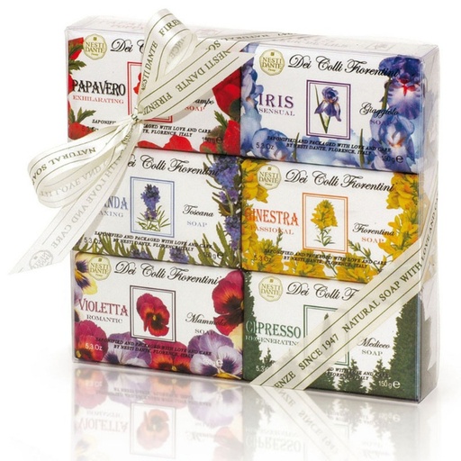 [SKU_X06T4B_1K5YLFT] Nestidante Day Coli Fiorentini Soap 150g x 6 Gift Set