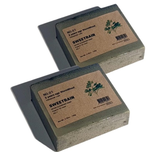 [SKU_2VH8JPS_5UBIJ6P] Sweet Lane Lion's Foot Wormwood Soothing Soap 130g 2p + bubble net