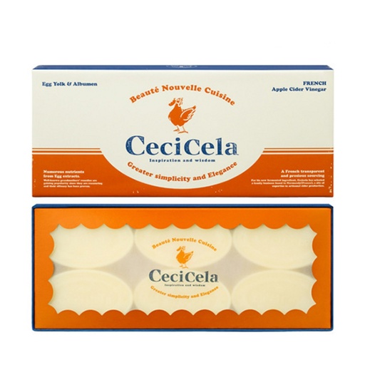 [SKU_33A1KNB_776AVTB] Cecisella Beauty Bar Egg & French Normandy Apple Cedar Vinegar Soap