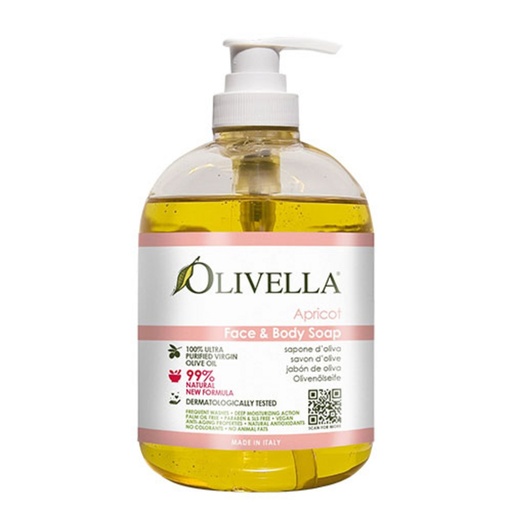 [SKU_2Y52BST_6C3NYCW] Olivella Face & Body Liquid Soap Apricot 500ml