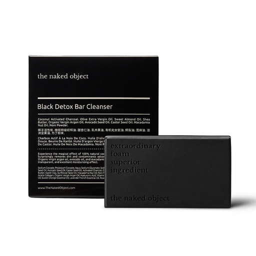 [SKU_3YGXLQ_CKWLI0] The Naked Object Black Detox Bar Cleansing Soap