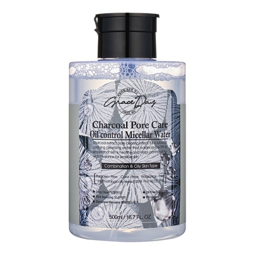 [SKU_124CDD5_1TPD53B] Graceday Charcoal Pore Care Oil Control Micellar Cleansing Water