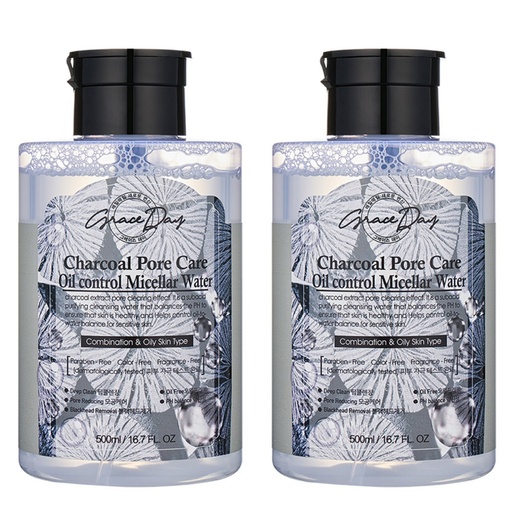 [SKU_WEP3PT_1J2W7T9] Graceday Charcoal Pore Care Oil Control Micellar Cleansing Water