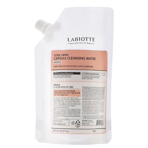 [SKU_13UUIW_3PULKF] Labiotte Codederm Capsule Cleansing Water Gentle Refill