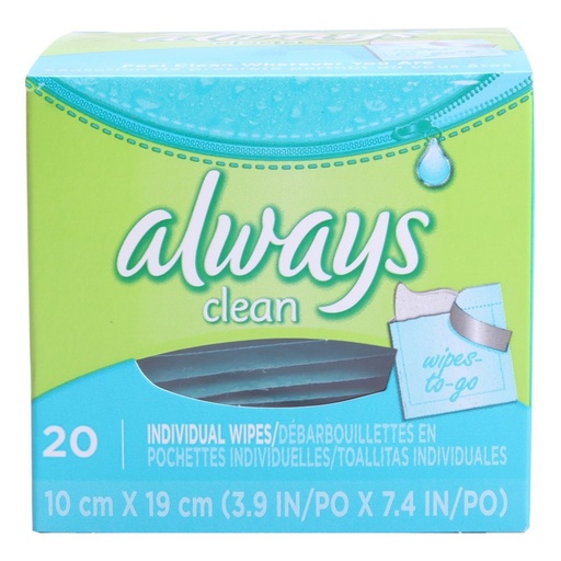 [SKU_41AQN_HVI51] Always Wipe-To-Go Clean 10 x 19cm