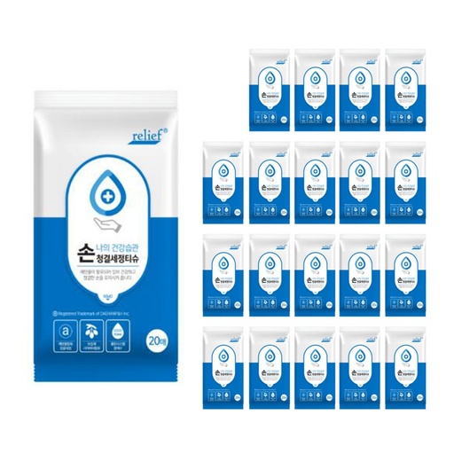 [SKU_2UT2GO1_5PD1HVA] Relief Hand Cleansing Wipes Portable