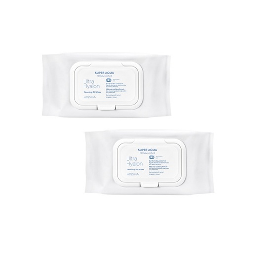 [SKU_WEJM0V_19CZNNT] [2 Pack Special] Missha Super Aqua Ultra Hyalon Cleansing Oil Tissue Cap Type Large Capacity