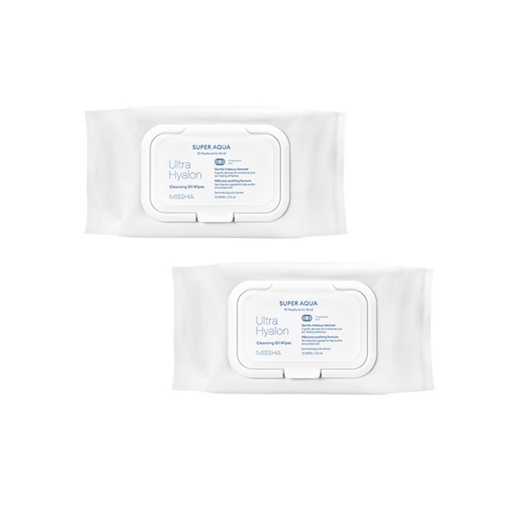 [SKU_WEJM0V_19CZNNT] [2 Pack Special] Missha Super Aqua Ultra Hyalon Cleansing Oil Tissue Cap Type Large Capacity