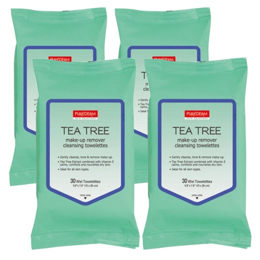 [SKU_3XAR_70OR0] [Purederm] Tea tree cleansing tissue