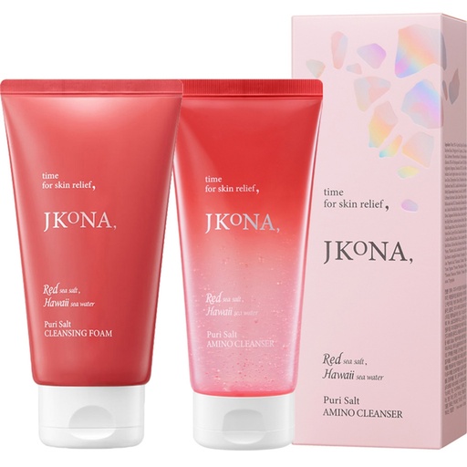 [SKU_385D5YJ_7Y6LPNB] JAKONA Puri Salt Amino Cleanser 180ml + Puri Salt Cleansing Foam 250ml Set of 2