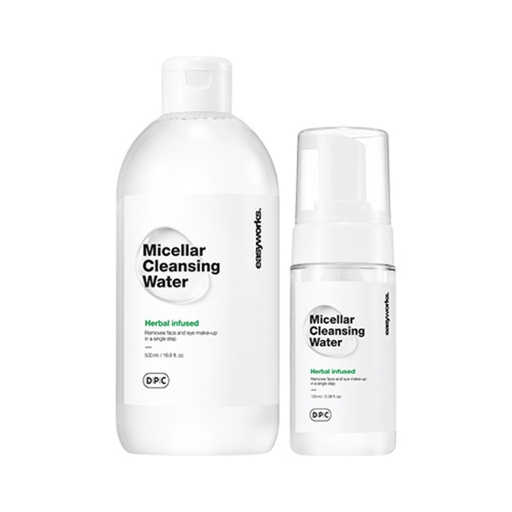 [SKU_1278QB8_1TVO9XG] Dermapure Clinic Easyworks Micellar Cleansing Water 500ml + Bubble Maker 100ml